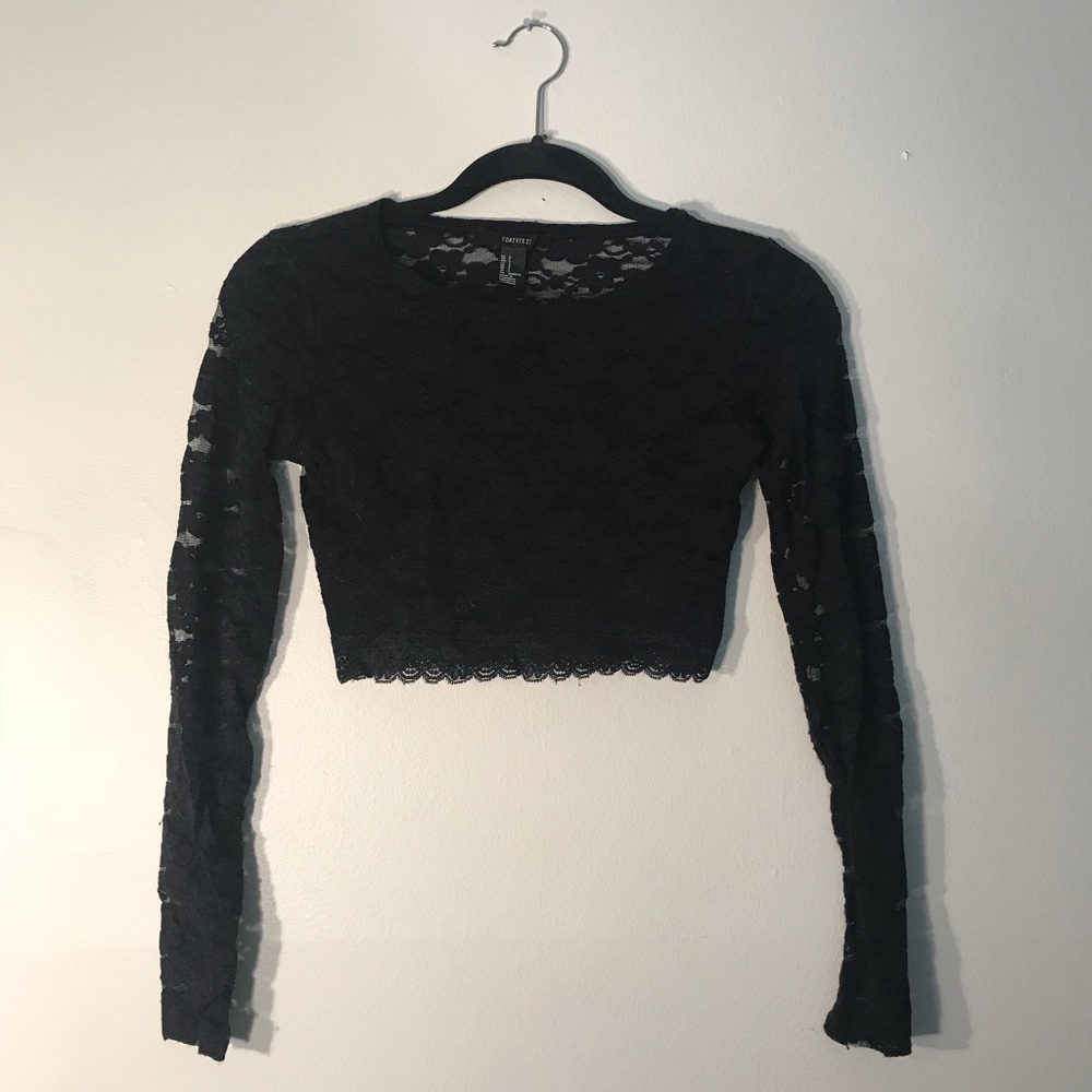 lace crop top